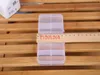 Fedex DHL Free Shipping Adjustable 10 Compartment Plastic Clear Storage Box for Jewelry Earring Tool Container,600pcs/lot