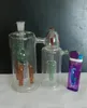 Gratis verzending groothandelaren nieuwe Twins 4 klauw kleurenfilter glazen waterpijp / glazen waterpijp, cadeau-accessoires