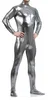 Wholesale-Adult Black Latex Shiny Turtleneck Long Sleeve Metallic Men Catsuit Womens Skin-Tight Unitard Lycra Bodysuit Zentai Without Hood