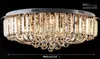 Round Ceiling LED Chandelier K9 Crystal Raindrop Light 50cm 60cm 65cm 80cm 100cm 120cm with remote 110V 220V