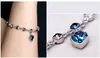 Konstellation Design Liebe Herz Charms Armband Romantische Kristall Elemente Charme Silber Armbänder Schmuck Frauen Valentinstag Geschenke Großhandel