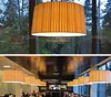Nowoczesna lampa wisiorek Minimalistyczna konstrukcja zawieszenia światła tkaniny materiał wiszący światło eleganckie światło salon saloniczny pokój sala konferencyjna