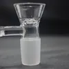 Bongs Bongs petek ekranı için yerleşik kar tanesi ile 18mm cam nargile kase