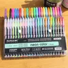 pastel gel canetas
