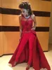 2020 nouvelles robes de bal en cristal perlé robes de soirée d'occasion pantalons pantalons avec jupe robe de soirée rouge robe de festa longo 112
