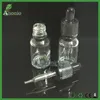 Esansiyel Yağı 5ml 10ml 15ml 30ml 50ml Boş Cam Şişeler Çocuklara Uygun ve Sabotaj Açık Kap için Eliquid için Cam Damlalıklı Şişeler