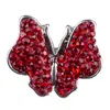 NSB2194 Mode Papillon Snap Bijoux Snap Boutons pour Boutons Bijoux Mode DIY Charmes Cristal Snaps Boutons En Métal