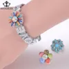 50pcslot charme mixte 18 mm animal léopardstripe lattice thème bouton instantané pour le collier de bracelet instantané bijoux diy4326253