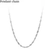 YHAMNI Mode dames 100% Echt 925 Sterling Zilveren Ketting Set Zirconia Hart CZ Hanger Ketting voor Vrouwen D01412948