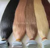 16quot 18quot 20quot 22quot 24quot 100g 40pcs INDIEN REMY Hair PU Tape In Hair Colle Peau Trame Extension de Cheveux N'importe Quelle Couleur i1137813