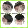 Malaysian Lace Wig Loose Wave Lace Front Wig Glueless Full Lace Human Hair Wigs For Black Women Bleached Knots With Bang5015927