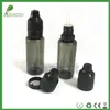 Bottiglie contagocce in plastica nera Fedex PET da 800 pezzi con tappi di bottiglia a prova di manomissione Bottiglia antimanomissione 30ml 20ml 15ml 10ml 5ml7352000