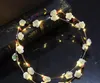 Flitsende LED Glow Flower Crown Hoofdbanden Licht feest Rave Floral Hair Garland krans Wedding Bloemmeisje Kiefkuiker Decor Decor