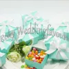 Free Shipping! Blue Candy Boxes, Blue Boxes Favors, wedding favors boxes, party favor boes