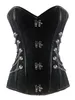 Boucle de brocart pour femme Steampunk gothique punk corset désossé en acier avec chaîne taille plus corsets d'entraînement taille S-6XL meilleure qualité