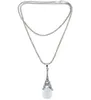 Fashion Tower Necklace Crystal Rhinestone Ball Pendant Long Chain Sweater Necklaces Women Jewelry