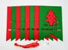 DHL navire décorations de Noël wapiti renne chaussettes arbre bannière drapeaux ornements suspendus partie fenêtre fournitures intérieures HH7-254