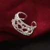 무료 배송 새로운 925 Sterling Silver Fashion Jewelry High -Grade Set -Stone Couple Ring Hot Sell Girl Gift 1496