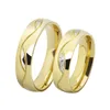 Moda 18K Złota Para Pierścionek Dla Kochania CZ Cyrkon Obrączki ślubne Anel Jewelry Pojedyncza Sprzedaż