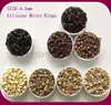 ( 1000pcs/bag ) 4.5mm Dark Blonde Aluminum Silicone Micro Rings for Pre-tip Hair Extensions Hair Extension Tools