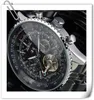 Męskie zegarki Top Marka Luksusowy Jaragar Mężczyźni Wojskowy Sport Wristwatch Automatyczny mechaniczny Tourbillon Watch Relogio Masculino