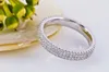 Neue echte 925 Sterling Silber Band Ring für Frauen Silber Hochzeit Verlobung Schmuck Ring Band N56251u