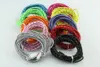 3M 10ft 2m 6FT 1M 3FT Tkanina Pleciona Nylon Data Sync USB Kabel Ładowarka Ładowarka Coloful do telefonu komórkowego