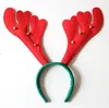 Bande de cheveux en bois de Noël en forme de bois pour enfants et filles, bandeau de fête de bébé rouge avec six petites cloches, accessoire pour cheveux de haute qualité,