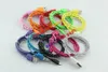 Darmowa dostawa !! Kolorowe Nowe 1M Tkanina Nylon Pleciony Kabel Micro USB do Samsung do BlackBerry dla HTC Tkaniny Pleciony Kabel 50 sztuk / partia