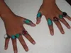 Vintage turquoise antieke zilveren ringen menggrootte turquoise mix 10 stijlen 10 stcs/lot vintage edelsteen ringen turquoise ringen