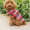 D96 애견 강아지에 대한 애완 동물 강아지 격자 무늬 셔츠 여름 옷 작은 애완 동물 강아지 옷에 대한 귀여운 강아지 의류 무료 배송