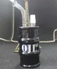 Hookahs Oil Drum Glass Bong Oil Rig Recycle Glass Vattenrör med 14 mm glas rökrörsglas Rigg Hosahs
