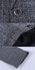 Hurtownia-brytyjska w stylu Nowa marka Blazer Mężczyźni Linen Casual Garnitur Męskie Blazers Slim Fit Regular Single Breasted Men Flax Suit Siatek Kurtka 4XL
