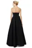 Black Beaded Sheer Neck Celebrity Jurken Hoge Mode Prom Party Jurken Kralen Formele Gelegenheid Avondjurken 2015