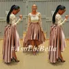 Real Image Pretty Lace Elastic Satin A Line Party Prom Dresses 2020 African Nigerian Turkish Long Sleeves Pageant Gowns8621709