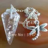 Whole-Min order 10 mix Beautiful Whole 9pcs lot mixed agate Pendulum semi-precious jewelry pendant bead WE2279n