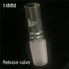 14/19mm Two szie Glass hookah Shisha release valve hookah accesseries shisha hose joint