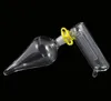 3 Functions piece Helix hand pipe with clip Glass Vase Perc Water Percolator 145mm joint9354065