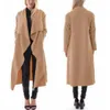 Wholesale-Stylish Women Lady Casual Cardigan Solid Long Sleeve X-Long Waterfall Coat Outwear 2Color