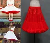 Czerwony Ruched Petticoats Kolorowe Custom Made Tulle Underskirt Dla Sukienka Ślubna Formalne Suknie 1950S Styl Petticoats Akcesoria dla nowożeńców