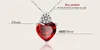 Fashion Pendant Necklace 925 Stering Silver Chain Charms Zircon Heart love Women Pendant jewelry pendulum Silver Plated Dress accessories