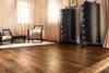 Complex Gula Si wood floor Ship Wood Flooring Large living room floor European style Antique room floor Asian pear Sapele wood floor