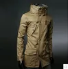 Jesień-nowa 2015 jesień zima wysokiej jakości moda męska płaszcz xxxl mężczyzn długa kurtka na zewnątrz płaszcz na zewnątrz
