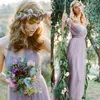 Lange Brautjungfernkleider, Ballkleider, modisches Damen-Frühlingskleid aus Chiffon und Neckholder, elegantes Damen-Hochzeitskleid