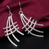 Fashion (Jewelry Manufacturer) mixed 50 pcs a lot earrings 925 sterling silver jewelry factory price Fashion Shine Earrings 1769