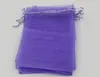 100pcs hellviolette Organza-Schmucksache-Geschenk-Beutel-Taschen für Hochzeitsbevorzugungen, Perlen, Schmuck 7x9cm. 9X11cm. Etc.