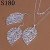 mix 12 style Fashion women's charming silver jewelry 925 silver earrings necklaces jewelry set