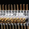 24K Gold! 100pcs/lot 4mm S W Banana Plug Terminal Pure Copper Adapter Screw Electronic Connector Thread Speaker SGS03518