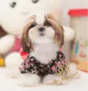 Puppy Dog Pet Hoodie Kleidung japanischen Kimono große Bowknot Blume Hiyoku Hunde Doggy Doggie Katzen mit Kapuze Bekleidung Weihnachtsgeschenk rosa / schwarz K2413