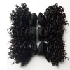 Brazilian Jungfrau Haar Schöner kurzer Bob Typ 6inch Kinky Curly Double Weft Indian Remy Extensions 300Glot 50GPC 6PCS8582622